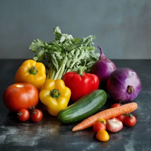 Vegetables on Surface